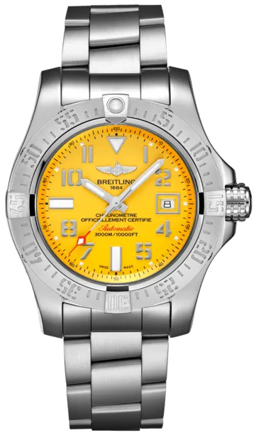 Breitling Avenger A17331101I1A1 45mm Stainless steel Yellow 1