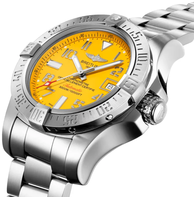 Breitling Avenger A17331101I1A1 45mm Stainless steel Yellow 2