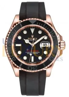 Rolex Yacht-Master 40 116655 18k rose gold Black