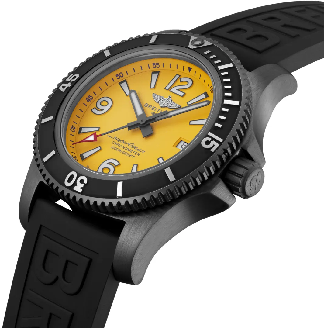 Breitling Superocean M17368D71I1S2 46mm Stainless steel Yellow 1