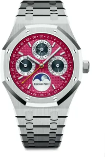 Audemars Piguet Royal Oak Perpetual Calendar 26607BC.OO.1220BC.01 White gold Red