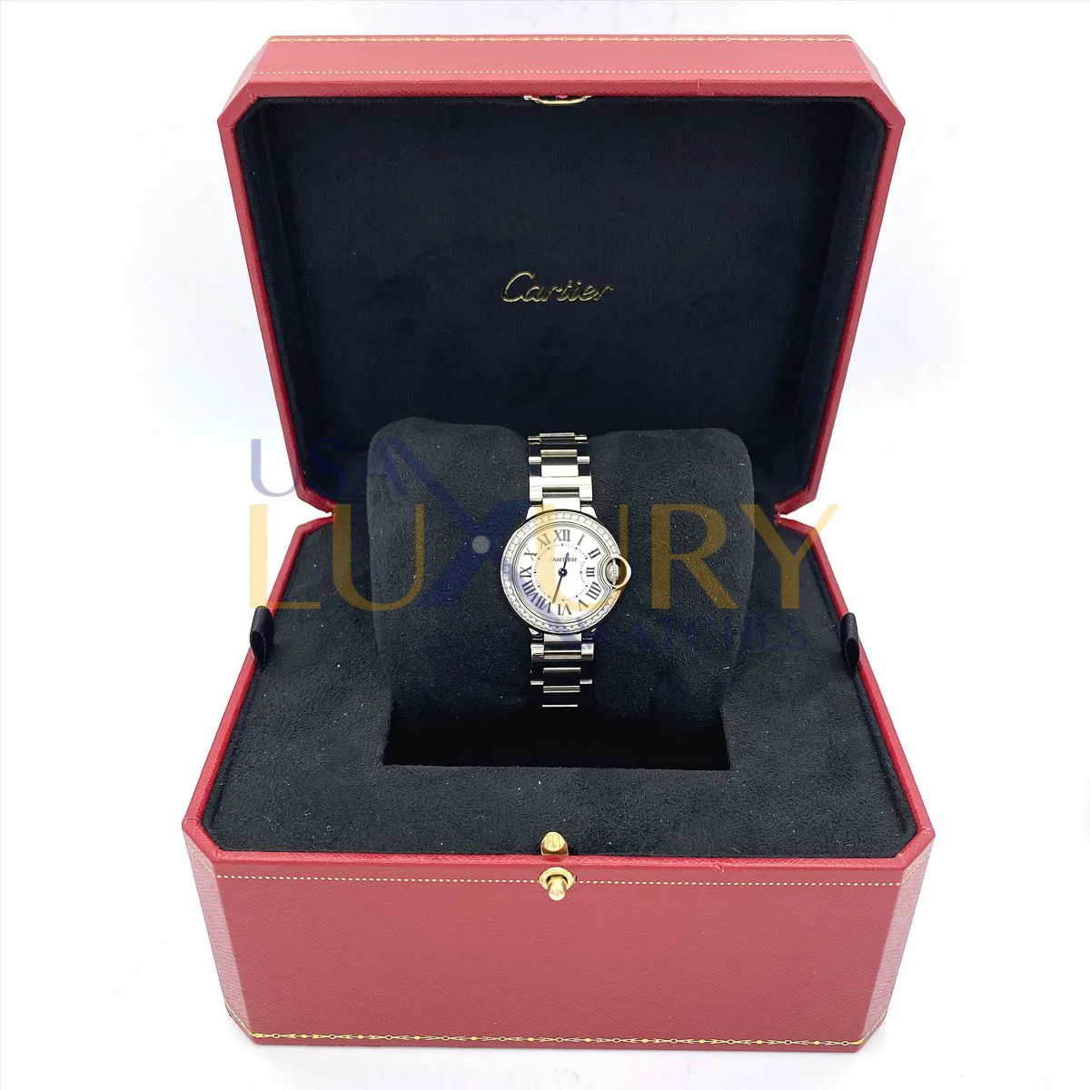 Cartier Ballon Bleu 28mm W4BB0015 28mm Stainless steel White 1