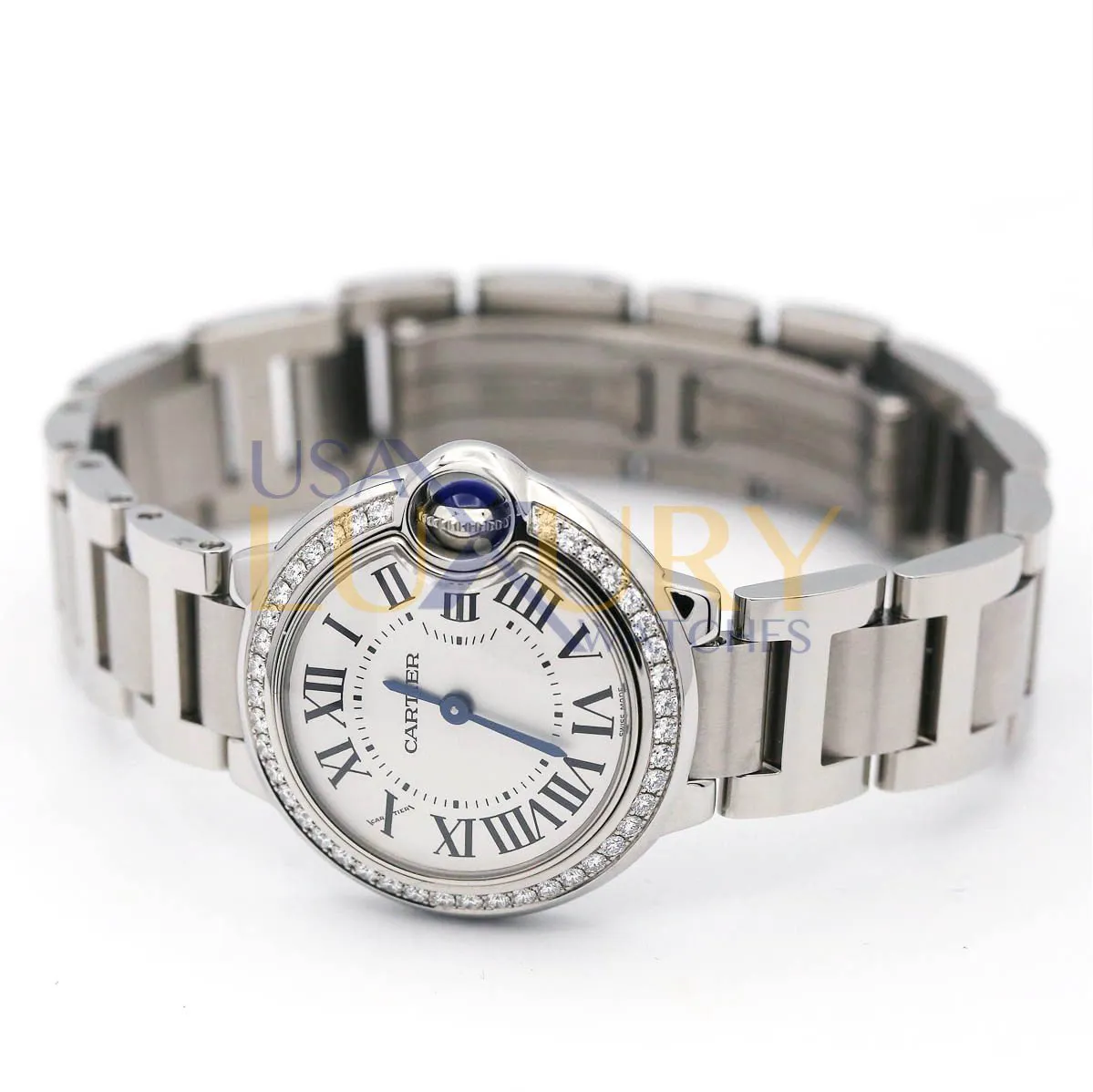 Cartier Ballon Bleu 28mm W4BB0015 28mm Stainless steel White 2