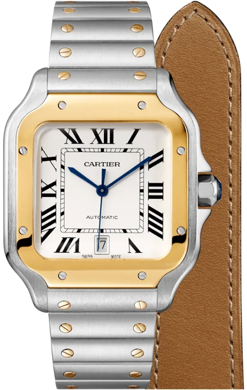 Cartier Santos W2SA0006 40mm Stainless steel Silvered opaline