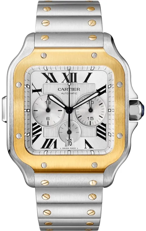 Cartier Santos W2SA0008 43.3mm Stainless steel Silver