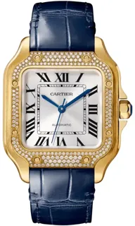 Cartier Santos WJSA0008 Yellow gold sunray-effect