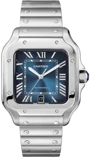 Cartier Santos de Cartier WSSA0013 Stainless steel Blue