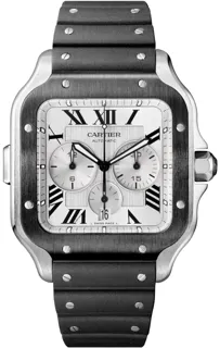 Cartier Santos WSSA0017 Stainless steel Silver