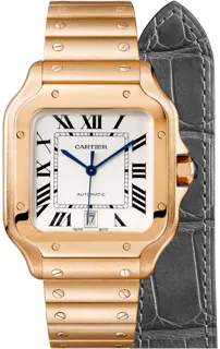 Cartier Santos WGSA0007 Rose gold Silver