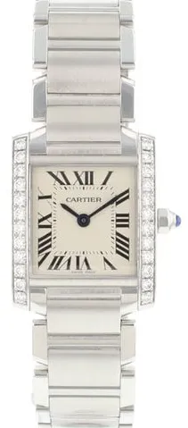 Cartier Tank Française W4TA0008 20.5mm Stainless steel White