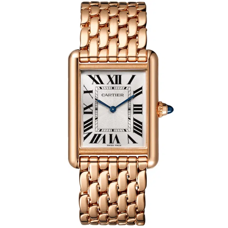 Cartier Tank WGTA0024 33.5mm 18K pink Silver