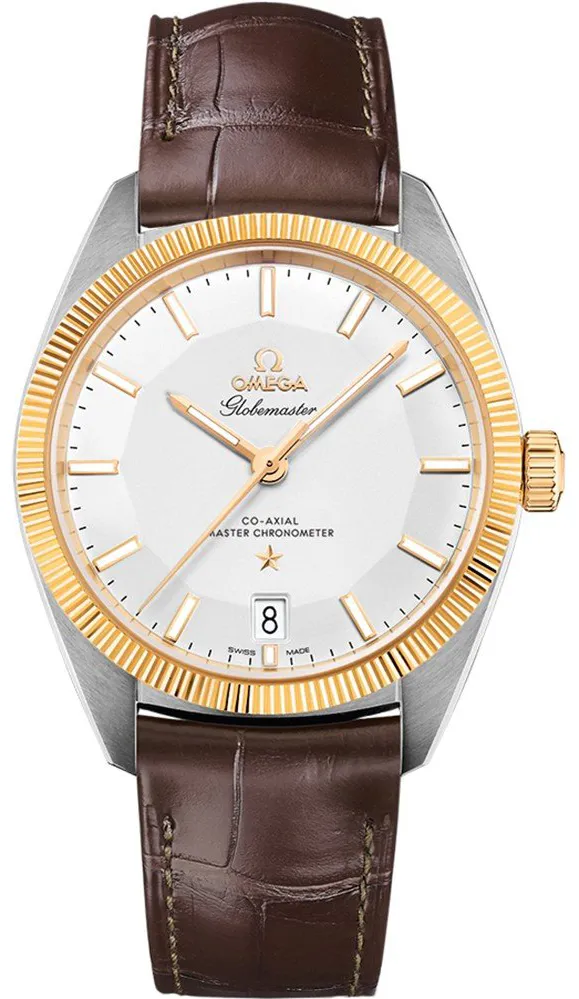 Omega Globemaster 130.23.39.21.02.001 39mm Yellow gold and Stainless steel Silver