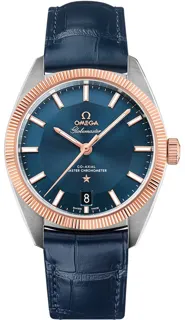 Omega Globemaster 130.23.39.21.03.001 Rose gold and Stainless steel Blue