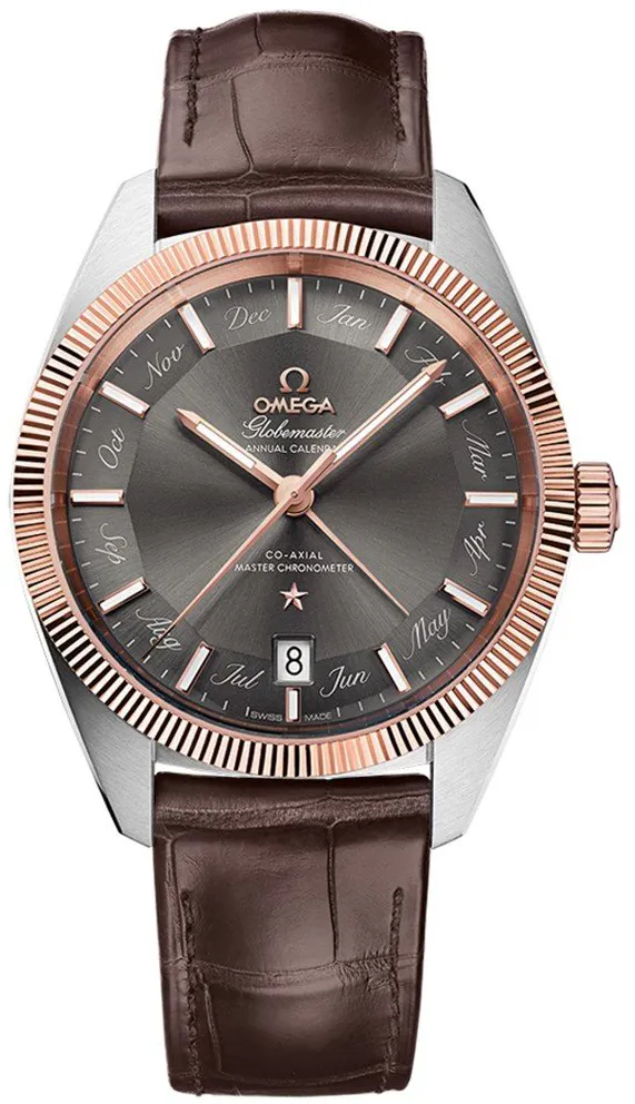 Omega Globemaster 130.23.41.22.06.001 41mm Rose gold and Stainless steel Gray