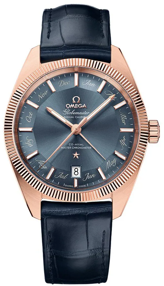 Omega Globemaster 130.53.41.22.03.001 41mm Rose gold Blue