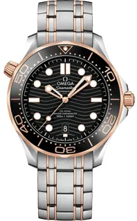 Omega Seamaster Diver 300M 210.20.42.20.01.001 Rose gold and Stainless steel Black