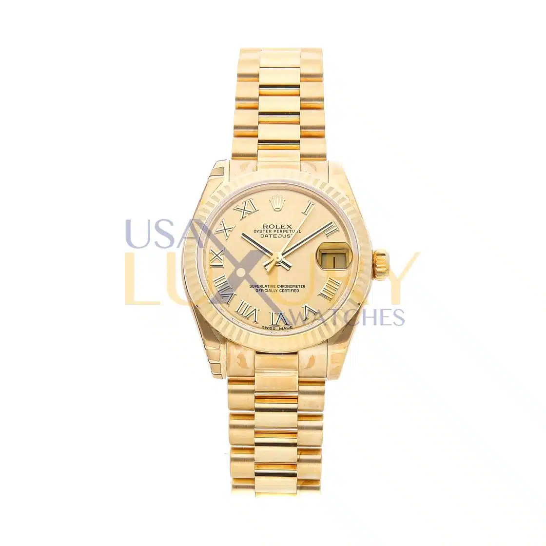 Rolex Datejust 31 178278 31mm Yellow gold Champagne