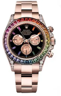 Rolex Daytona 116595RBOW Everose gold Black