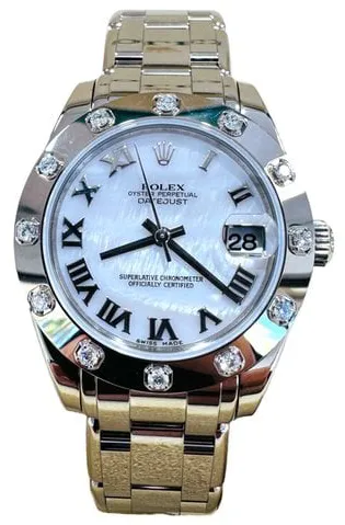 Rolex Pearlmaster 81319 34mm White gold Mother-of-pearl