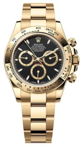 Rolex Daytona 126508 40mm Yellow gold Black