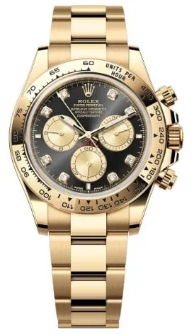 Rolex Daytona 126508 40mm Yellow gold Black