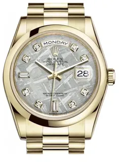 Rolex Day-Date 36 118208 Yellow gold Gray