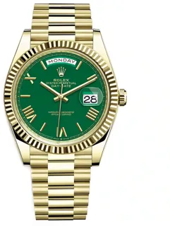 Rolex Day-Date 40 228238-0061 Yellow gold Green