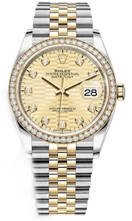 Rolex Datejust 126283RBR-0031 Yellow gold and Stainless steel Champagne