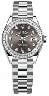 Rolex Lady-Datejust 279139RBR White gold Gray