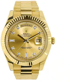 Rolex Day-Date II 218238 18k yellow gold Champagne