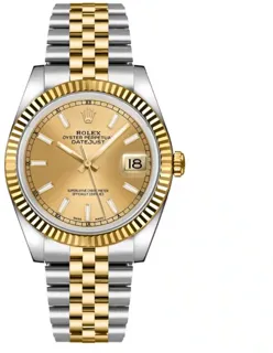 Rolex Datejust 36 116233-0151 Yellow gold and Stainless steel Champagne