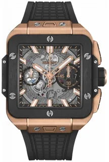 Hublot Square Bang Unico 821.OM.0180.RX Yellow gold Gray