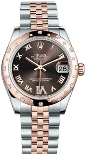 Rolex Datejust 31 178341 Rose gold and Stainless steel Brown