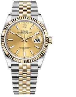 Rolex Datejust 126233-0015 Yellow gold and Stainless steel Champagne-colour