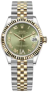 Rolex Datejust 278273-0016 Yellow gold and Oystersteel Green