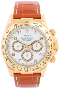 Rolex Daytona 16518 Yellow gold White