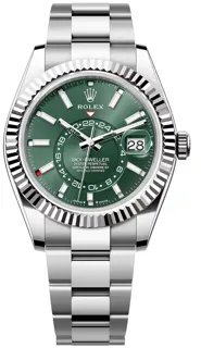 Rolex Sky-Dweller 336934-0001 White gold and Stainless steel Green