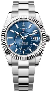 Rolex Sky-Dweller 336934-0005 White gold and Stainless steel Blue