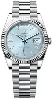 Rolex Day-Date 40 228236-0006 Platinum Blue