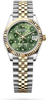 Rolex Datejust 31 278273-0032 Yellow gold and Stainless steel Green