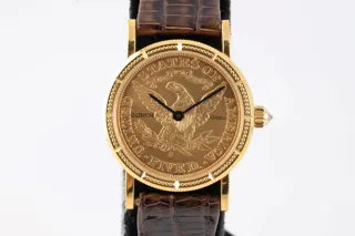 Corum Coin Watch Corum 18k yellow gold