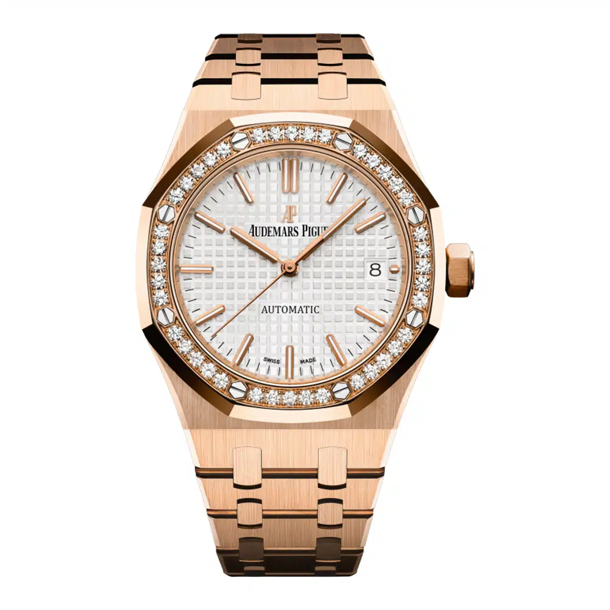 Audemars Piguet Royal Oak 15451OR.ZZ.1256OR.01 37mm Rose gold and 18k rose gold Silver