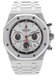 Audemars Piguet Royal Oak 26300ST.OO.1110ST.06 Stainless steel White guilloche with luminescent markers index markings, luminescent hands