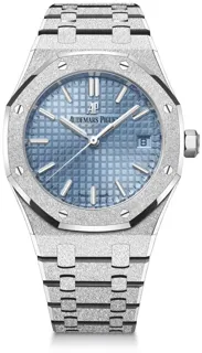 Audemars Piguet Royal Oak 77353BC.GG.1263BC.01 White gold Light blue