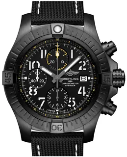 Breitling Avenger V13317101B1X2 Titanium Black with luminescent markers index markings, luminescent hands