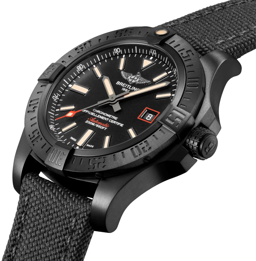 Breitling Avenger V17311101B1W1 44mm Titanium and Black DLC Black 2