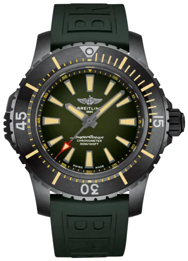 Breitling Superocean V17369241L1S2 48mm Black DLC Green 1