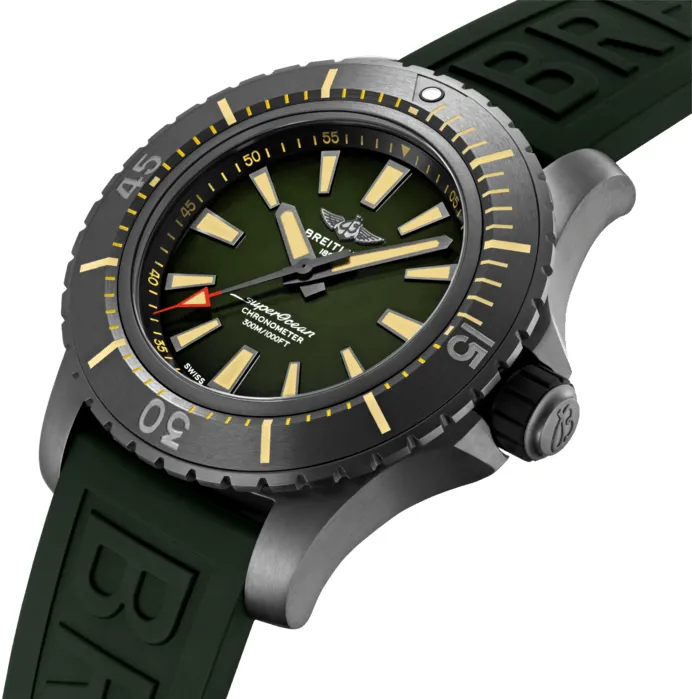 Breitling Superocean V17369241L1S2 48mm Black DLC Green 2