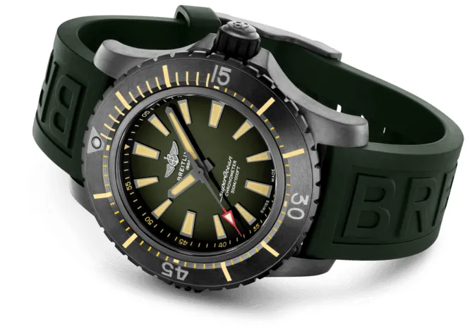 Breitling Superocean V17369241L1S2 48mm Black DLC Green 3