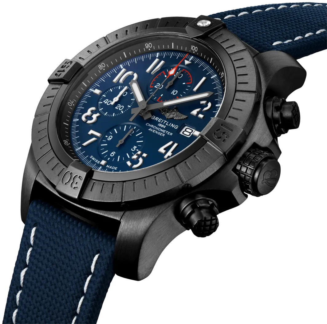 Breitling Avenger V13375101C1X2 48mm Titanium and Black DLC Blue 2